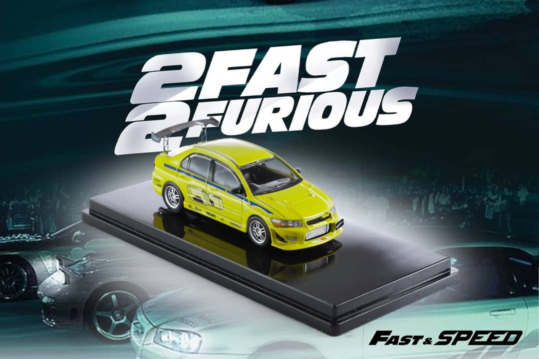 Fast Speed 1/64 Lancer Evolution EVO VII FNF Green