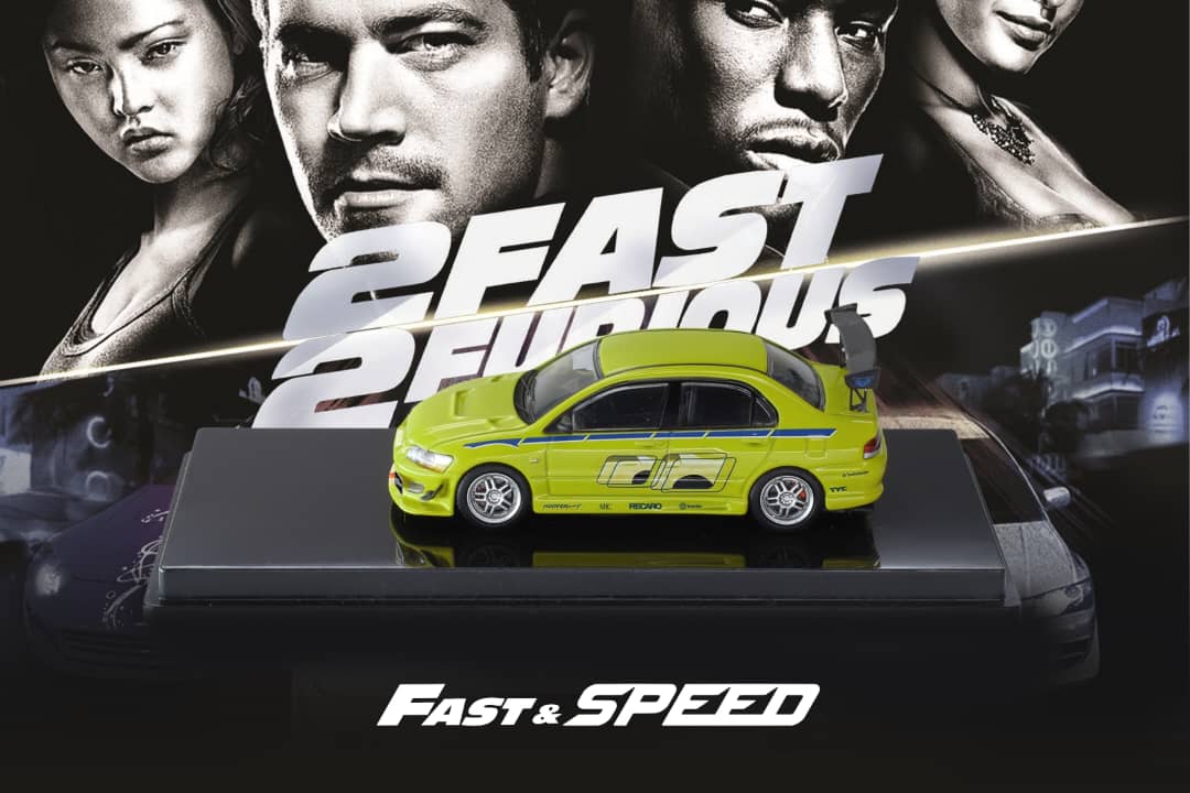 Fast Speed 1/64 Lancer Evolution EVO VII FNF Green
