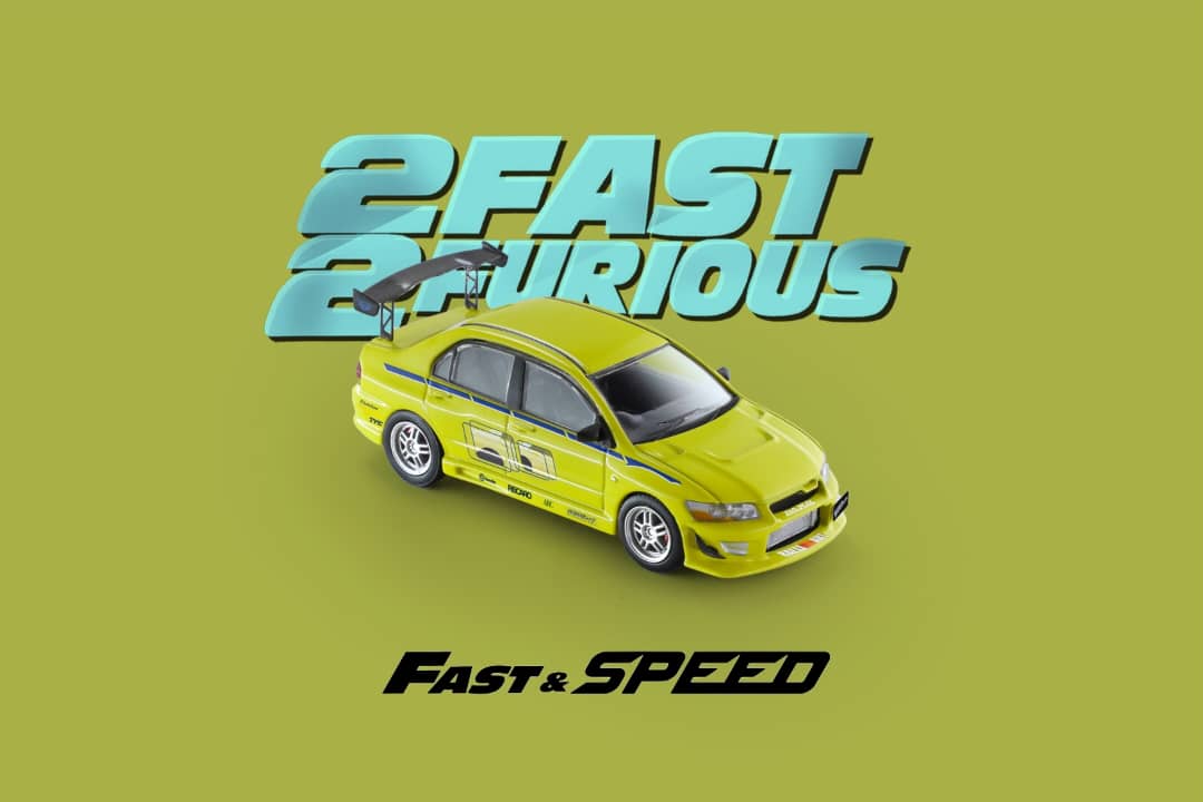 Fast Speed 1/64 Lancer Evolution EVO VII FNF Green