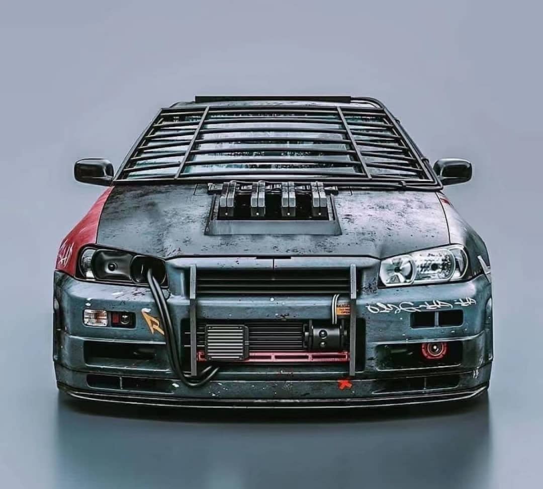 Stance Hunters 1/64 Skyline GT-R R34 V-SPEC-II Mad Max Style