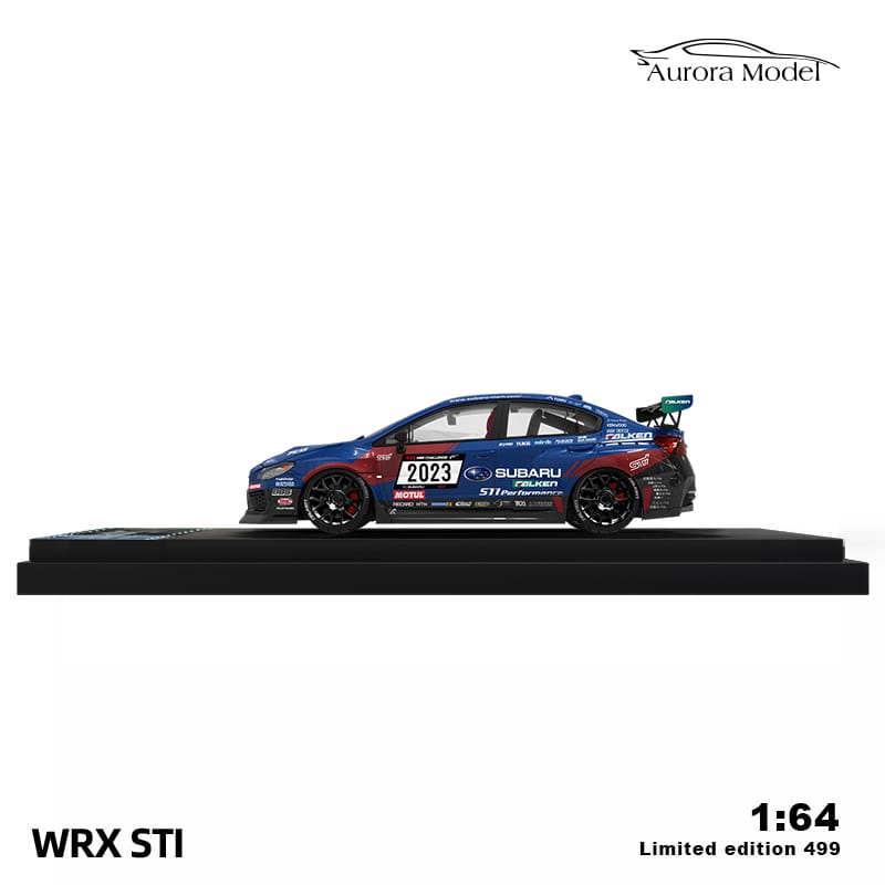 Time Micro x Aurora 1/64 WRX STI VA Version 2014 NBR Blue-Black 2023 Livery