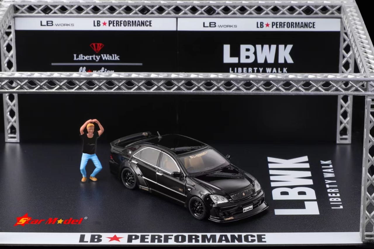 Star Model 1/64 Liberty Walk Crown Mk12 LB Nation Modified - Presentation Black