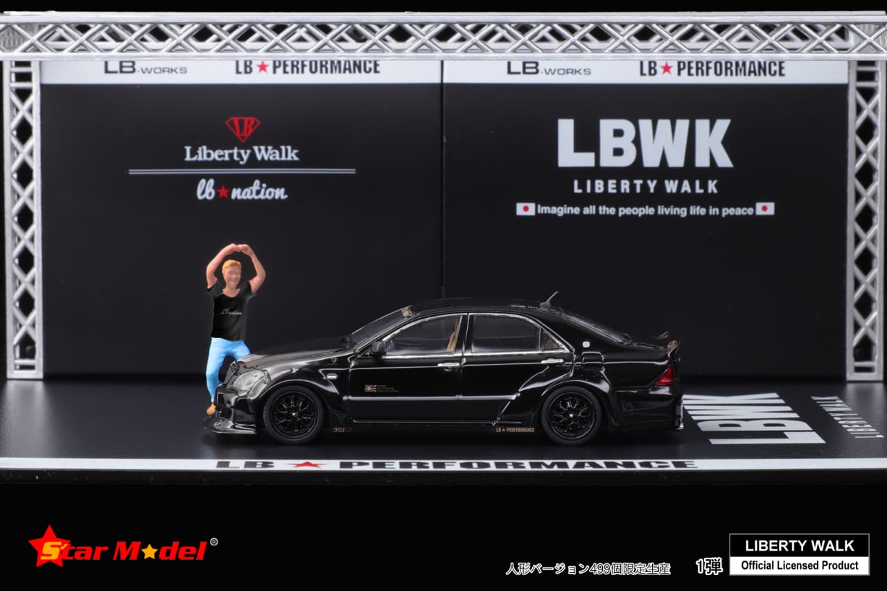 Star Model 1/64 Liberty Walk Crown Mk12 LB Nation Modified - Presentation Black