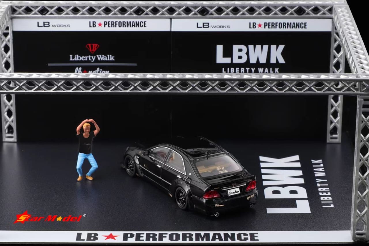 Star Model 1/64 Liberty Walk Crown Mk12 LB Nation Modified - Presentation Black