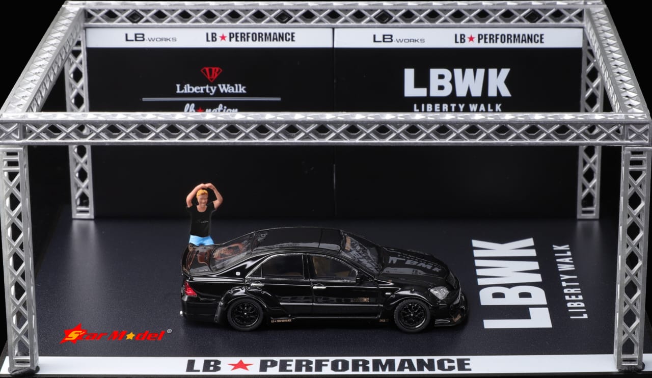 Star Model 1/64 Liberty Walk Crown Mk12 LB Nation Modified - Presentation Black