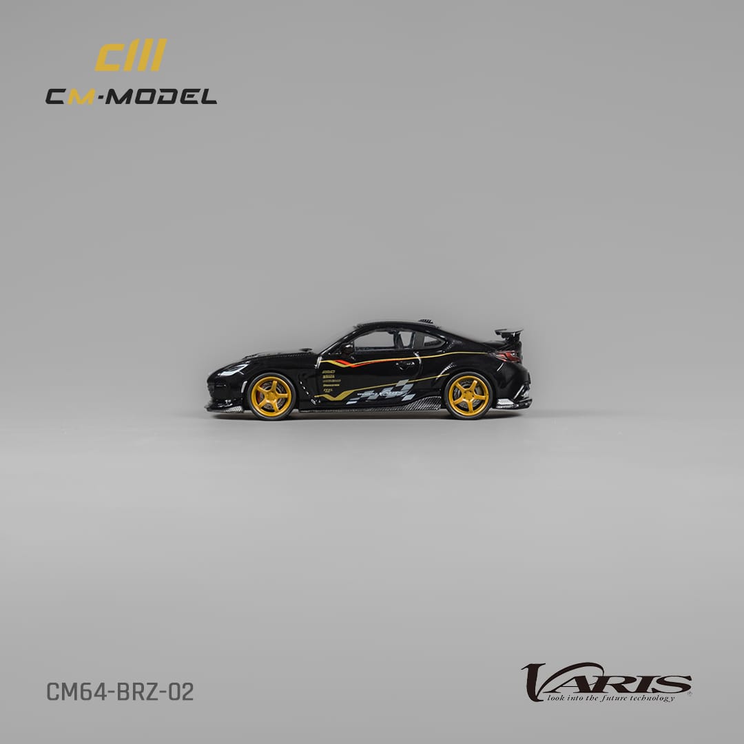 CM Model 1/64 Subaru Varis BRZ Mk2 ZD8 Arising-1 Modified -
Black with Strips