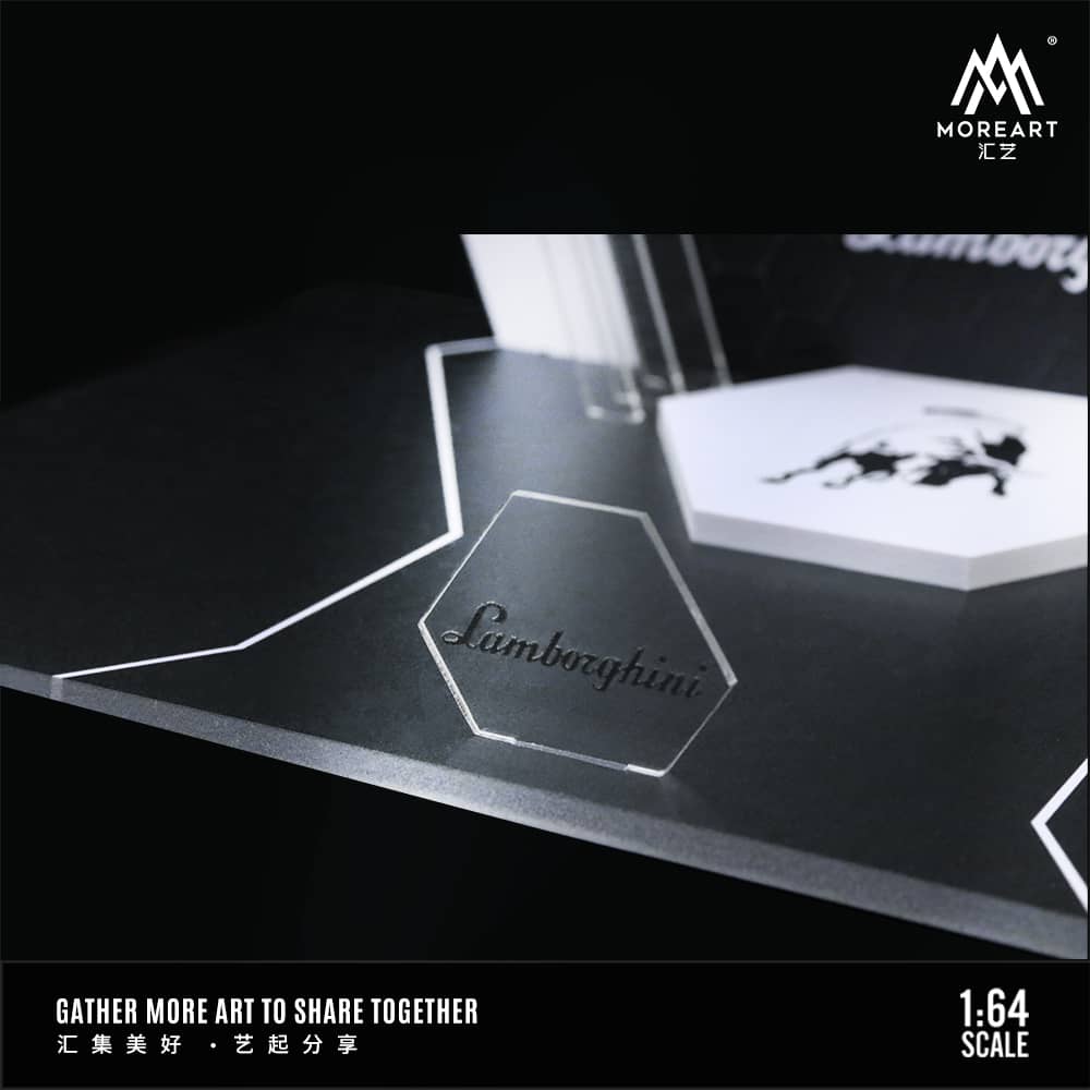 MoreArt 1/64 Assembly Diorama Auto Show with LED Light Lamborghini (MO925202)