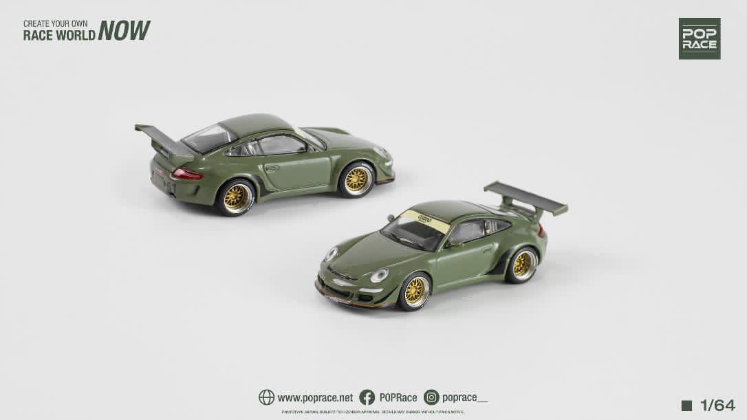 Pop Race 1/64 RWB 997 DARK GREEN