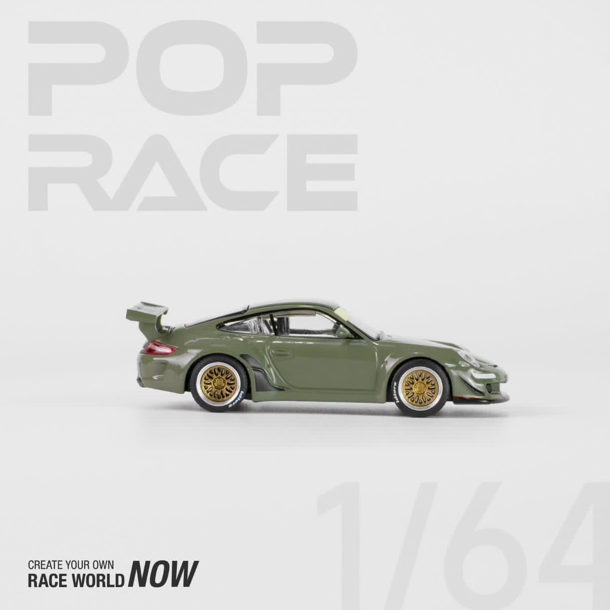 Pop Race 1/64 RWB 997 DARK GREEN
