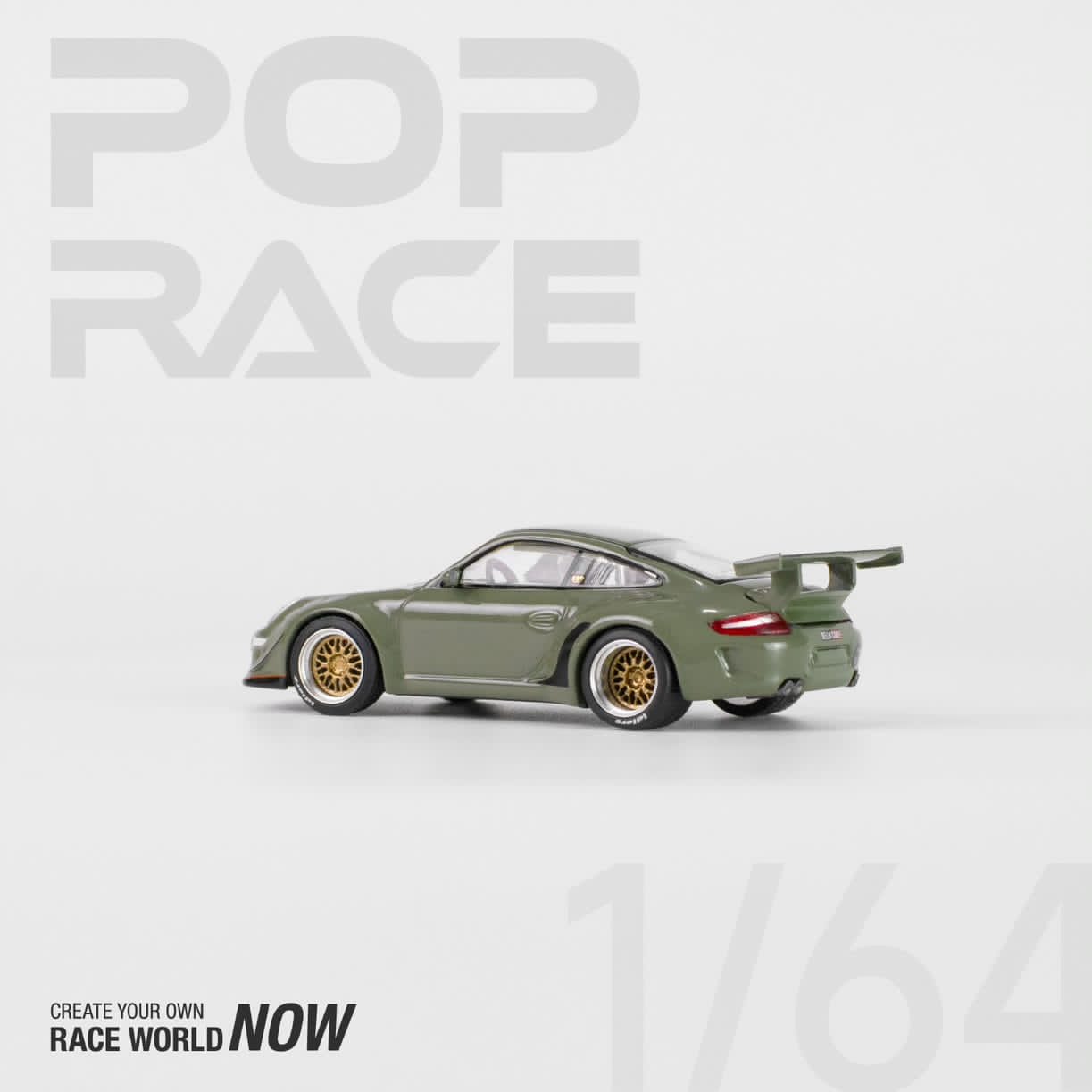 Pop Race 1/64 RWB 997 DARK GREEN