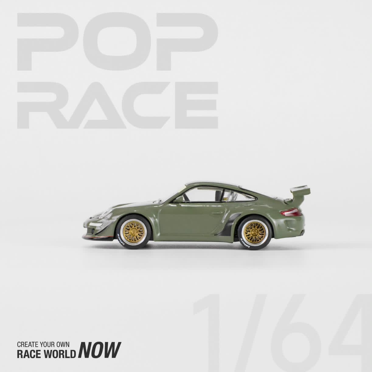Pop Race 1/64 RWB 997 DARK GREEN