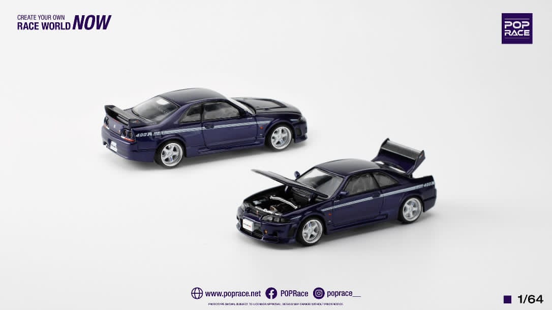 Pop Race 1/64 GT-R NISMO 400R MIDNIGHT PURPLE