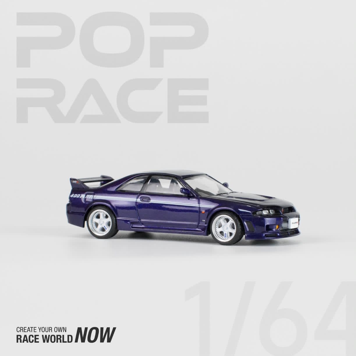 Pop Race 1/64 GT-R NISMO 400R MIDNIGHT PURPLE