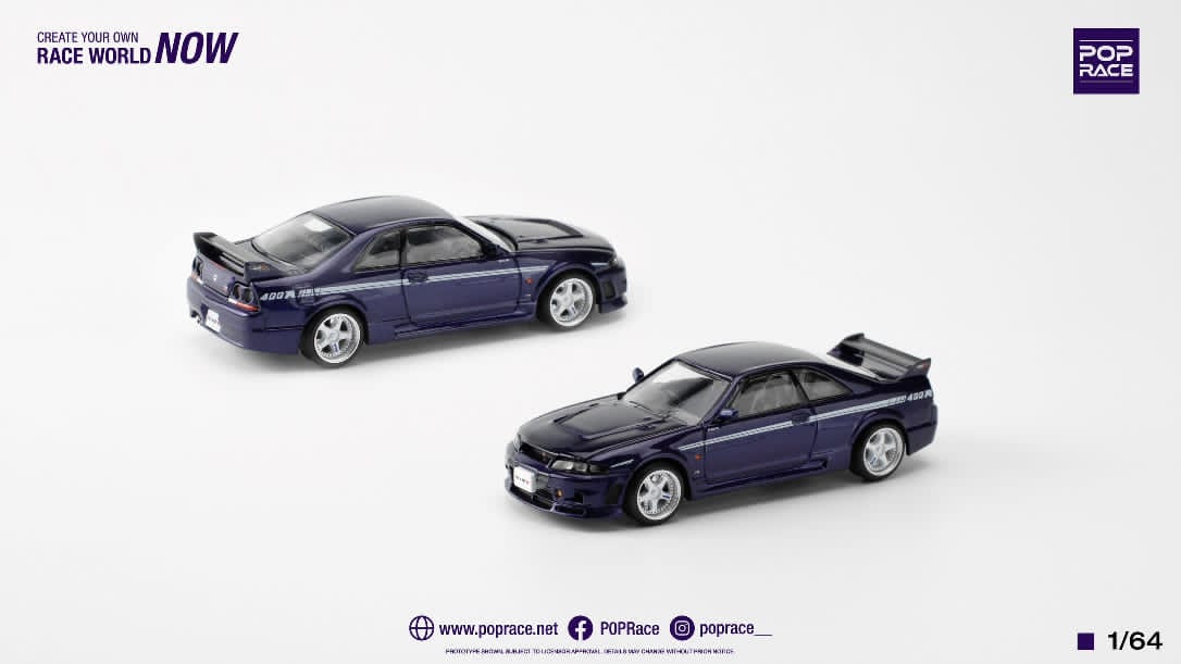 Pop Race 1/64 GT-R NISMO 400R MIDNIGHT PURPLE