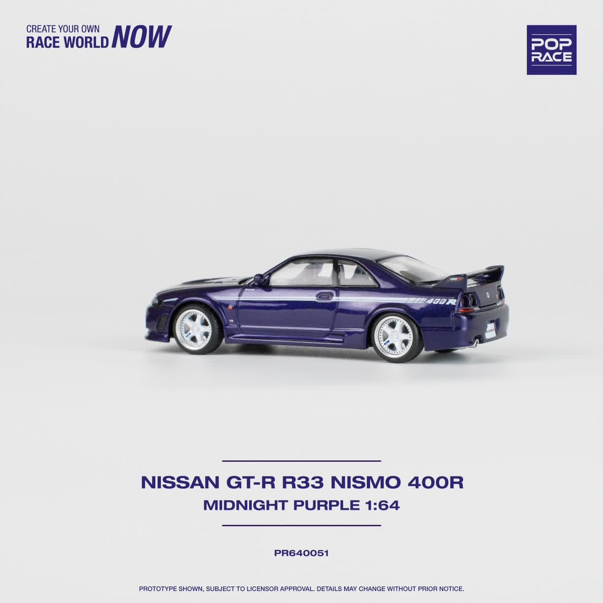 Pop Race 1/64 GT-R NISMO 400R MIDNIGHT PURPLE