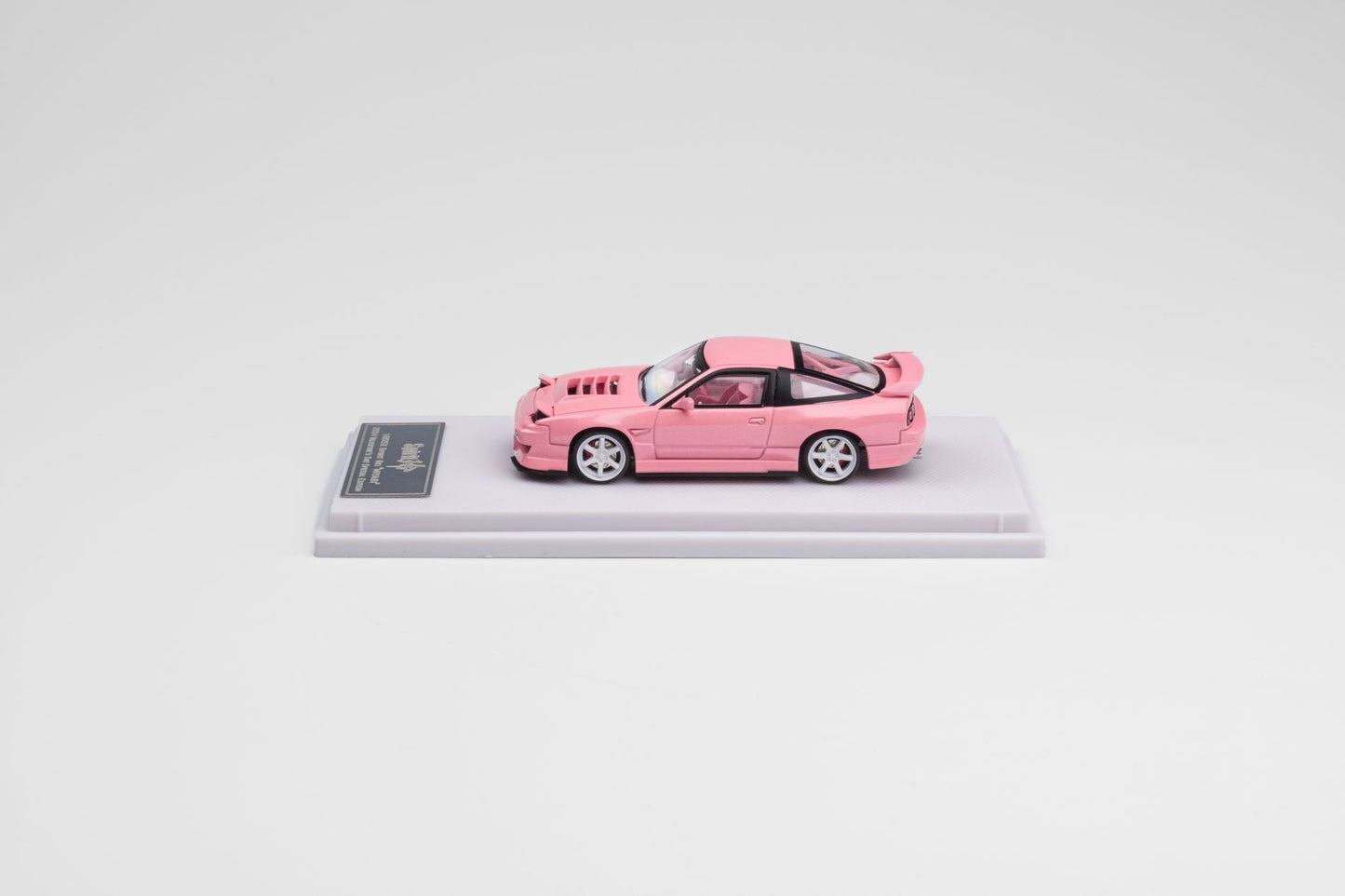 MicroTurbo 1/64 Miyabi 180SX (S13 Silvia) Spirit Rei Modified Valentine`s Day Special Edition - Metallic Pink (Retractable-Headlight, Visible Engine)