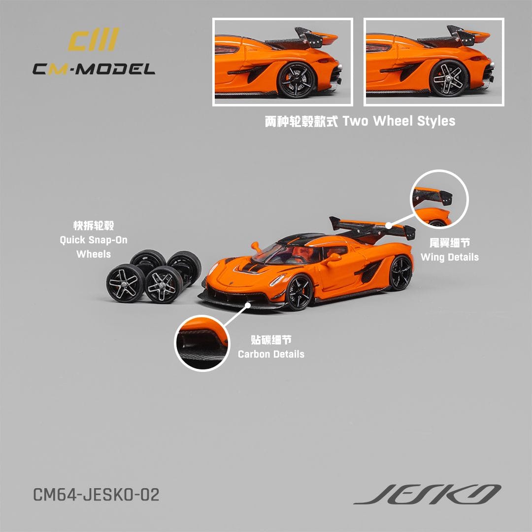 CM Model 1/64 Jesko Attack - Orange