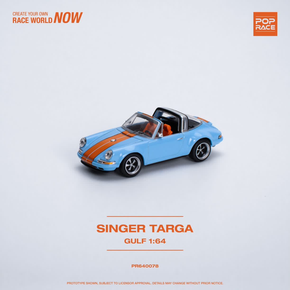 Pop Race 1/64 Pop Race Singer 911 964 Targa Gulf