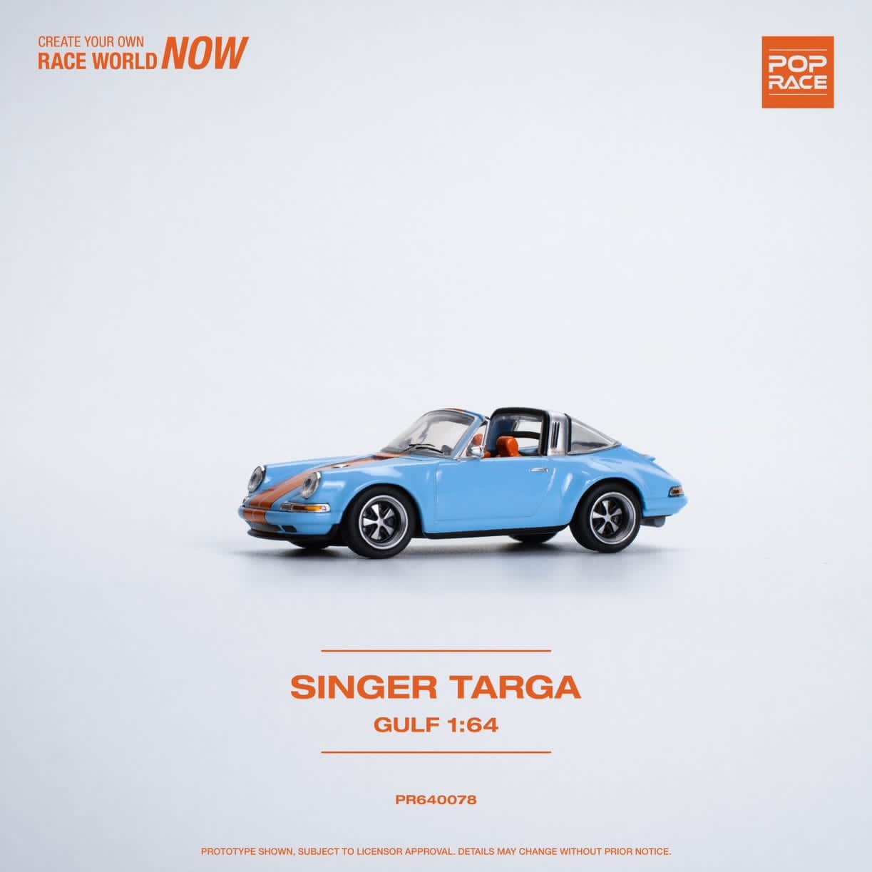 Pop Race 1/64 Pop Race Singer 911 964 Targa Gulf