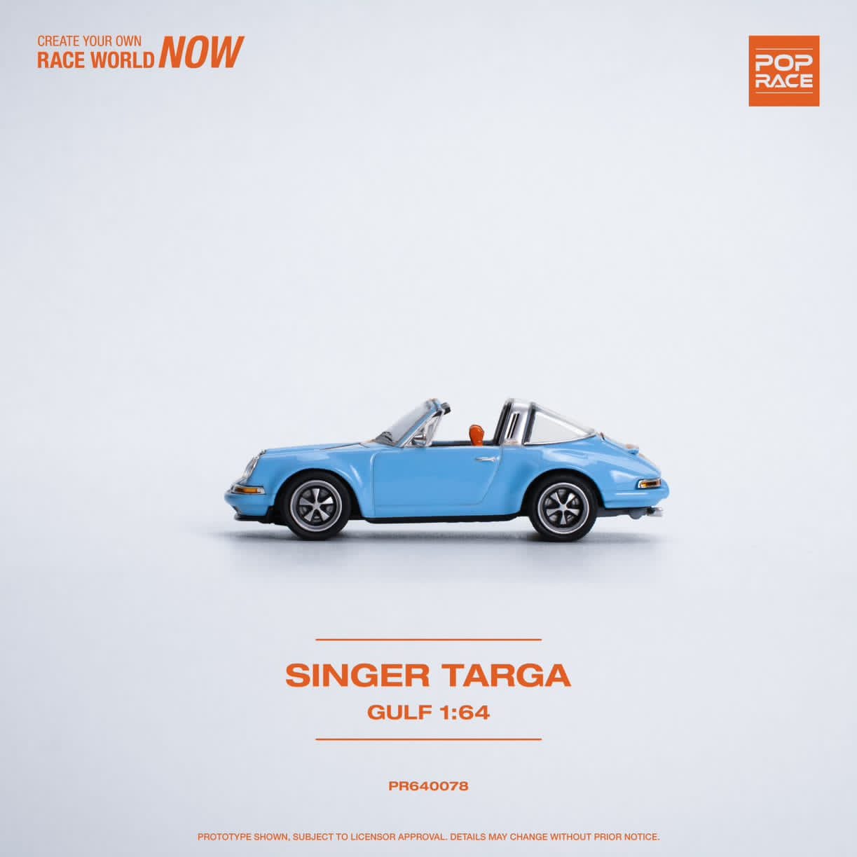 Pop Race 1/64 Pop Race Singer 911 964 Targa Gulf