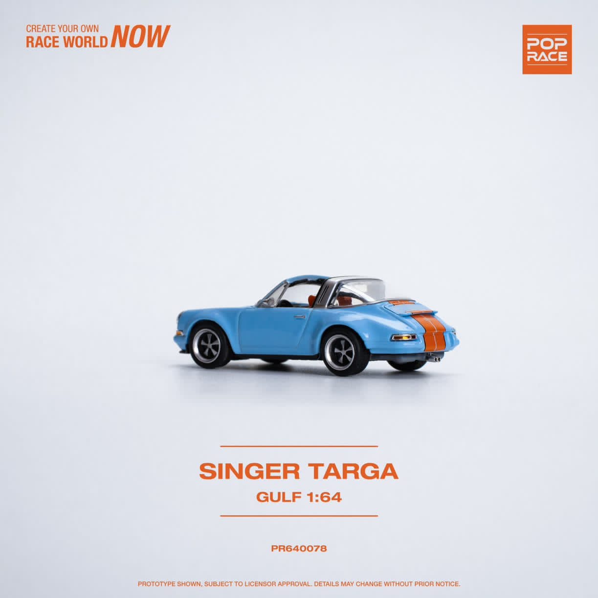 Pop Race 1/64 Pop Race Singer 911 964 Targa Gulf