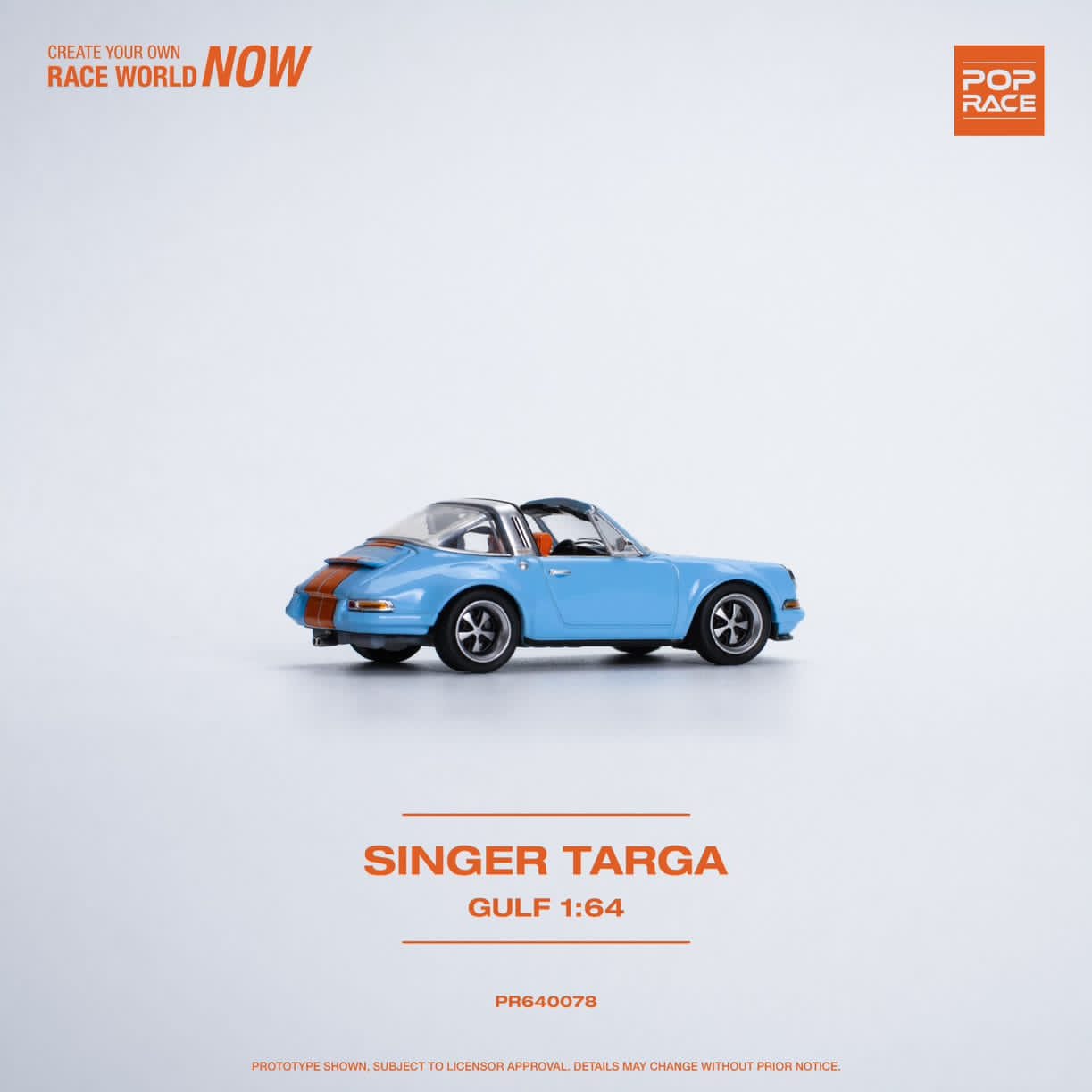 Pop Race 1/64 Pop Race Singer 911 964 Targa Gulf