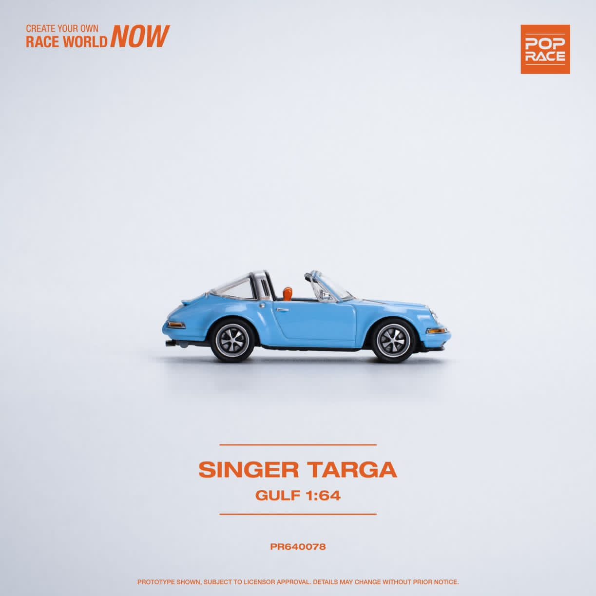 Pop Race 1/64 Pop Race Singer 911 964 Targa Gulf