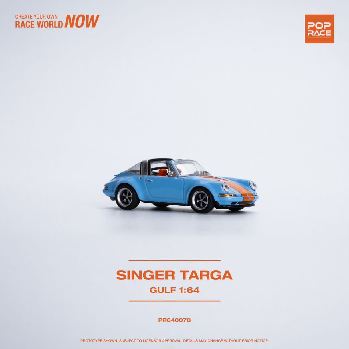 Pop Race 1/64 Pop Race Singer 911 964 Targa Gulf