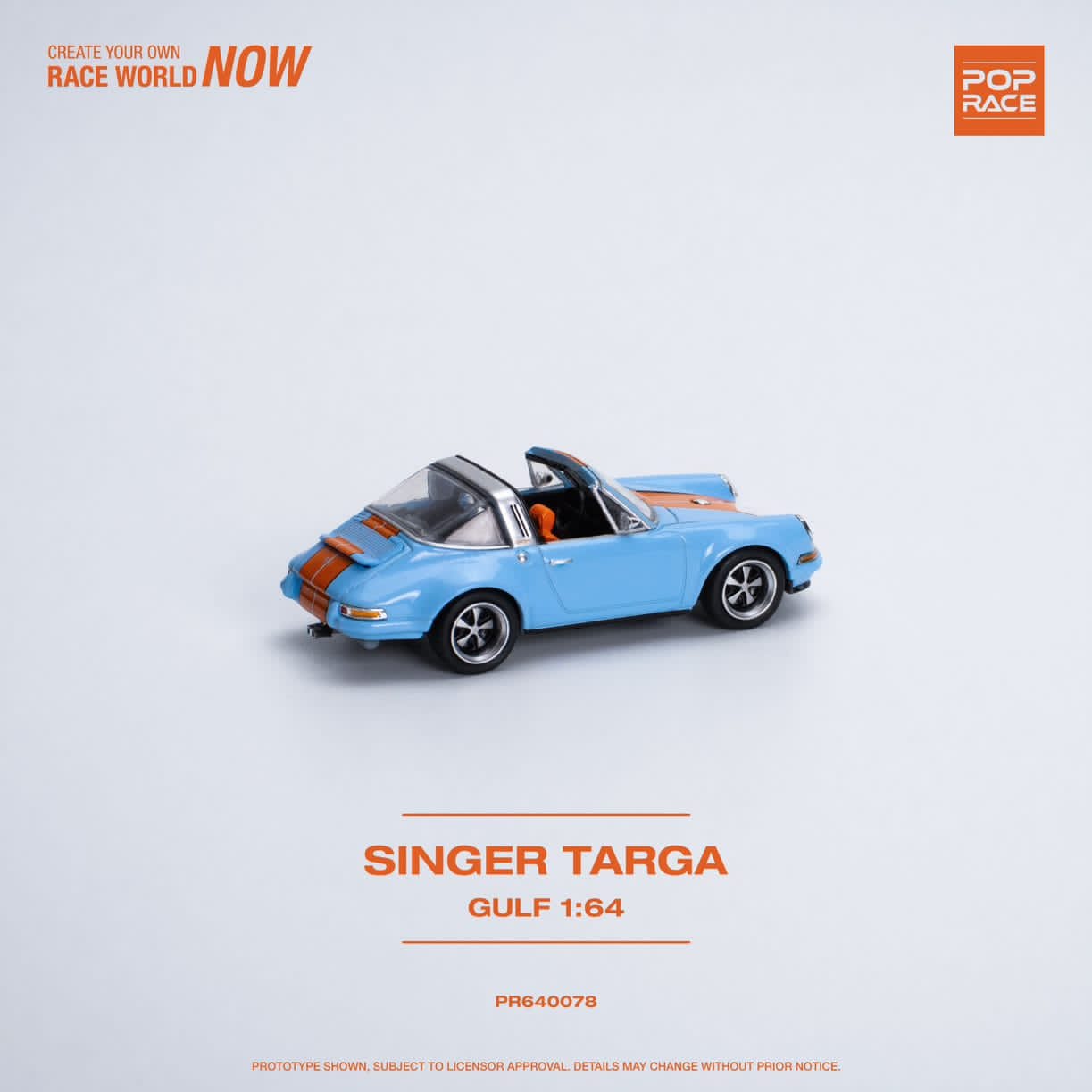 Pop Race 1/64 Pop Race Singer 911 964 Targa Gulf
