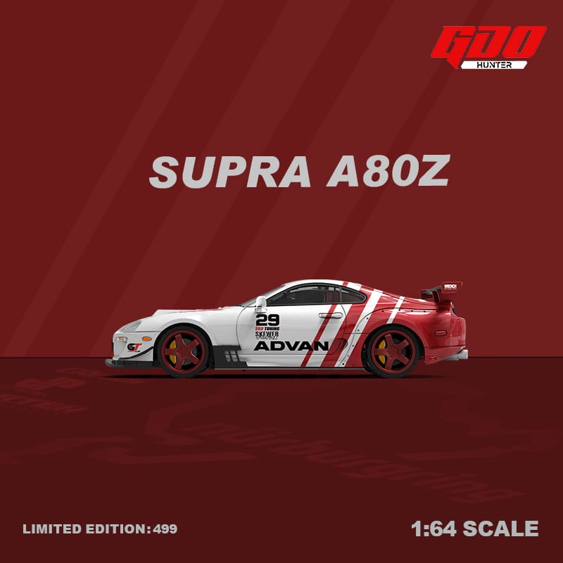 GDO Hunter x Time Micro 1/64 Supra A80 TRD Advan 29# Livery