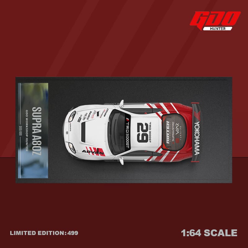 GDO Hunter x Time Micro 1/64 Supra A80 TRD Advan 29# Livery