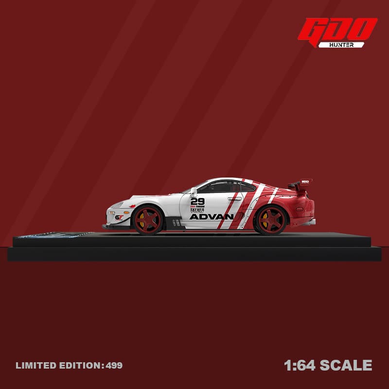 GDO Hunter x Time Micro 1/64 Supra A80 TRD Advan 29# Livery