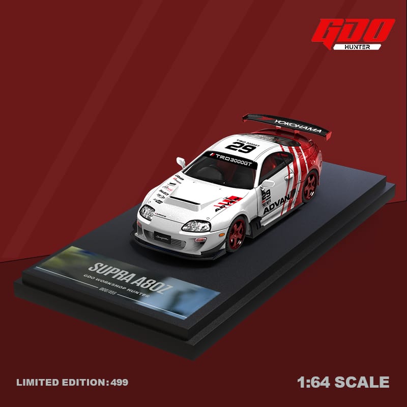 GDO Hunter x Time Micro 1/64 Supra A80 TRD Advan 29# Livery