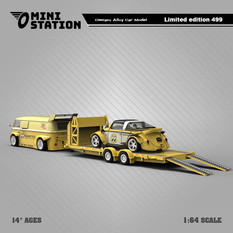 Mini Station x Time Micro 1/64 Mooneyes Livery