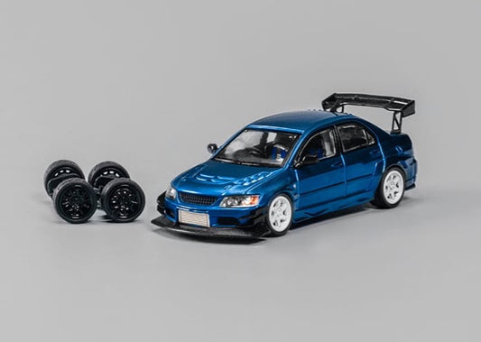 CM Model 1/64 Mitsubishi Lancer Evolution IX Voltex Modified - Metallic Blue