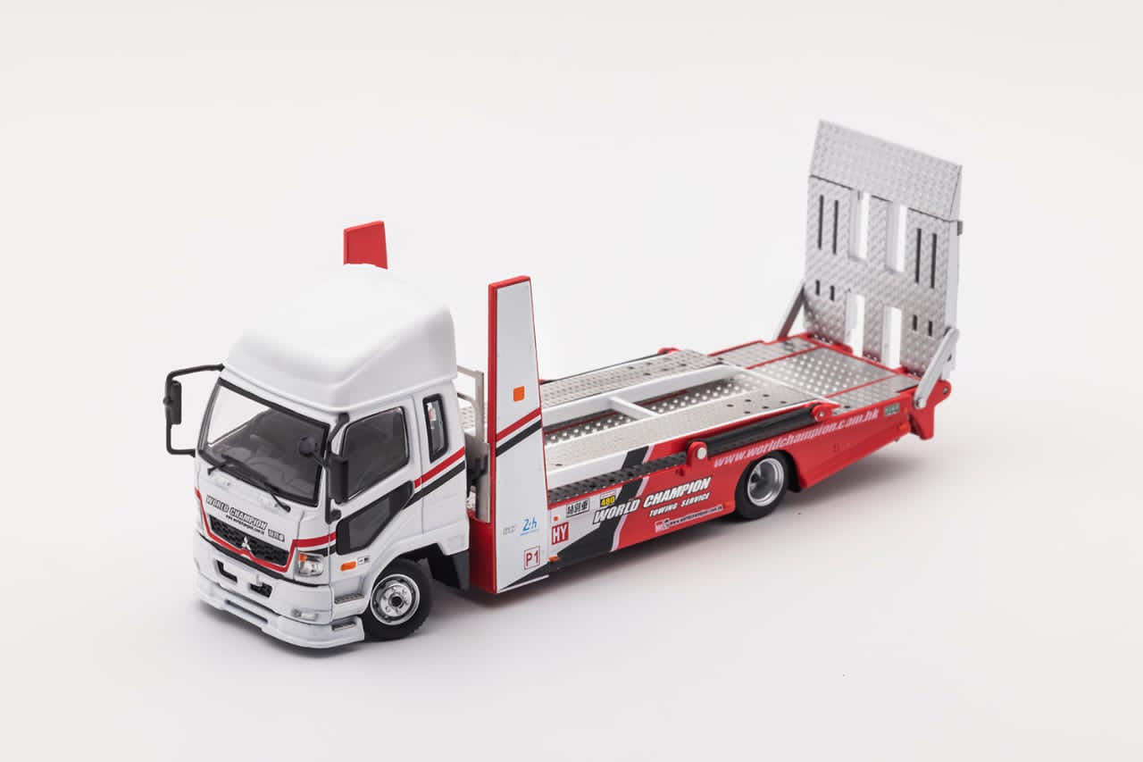 GCD 1/64 Mitsubishi Fighter Mk2 (FK 2017) Outriggers Raised Double Deck Tow - White Red Color
