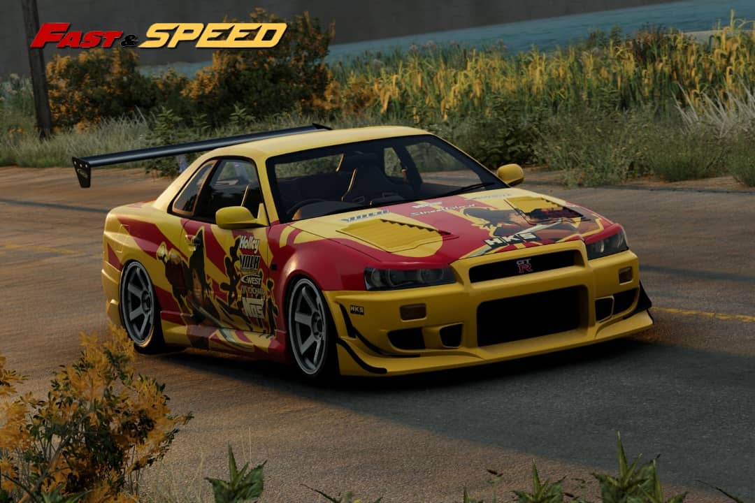 Fast Speed 1/64 Skyline GT-R R34 Z-Tune NFS SRS Livery