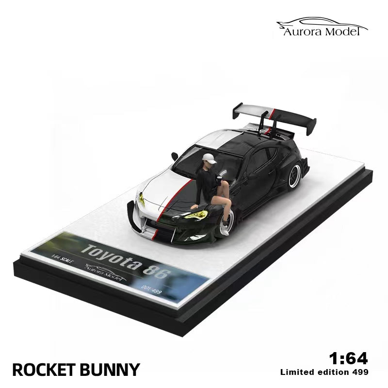Time Micro 1/64 Rocket Bunny 86 / GT86 - Black & White