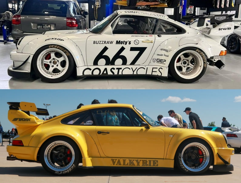 Star Model 1/64 930 GT Wing Rauh-Welt Modified - Valkyrie Yellow / CoastCycles 667#