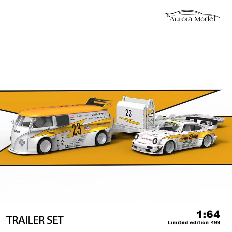 Time Micro x Aurora 1/64 White Flash 23# Trailer