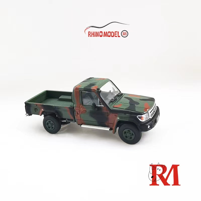 Rhino Model 1/64 LC79 Pickup Camouflage Version (Open-Tailhood,Visible Engine)