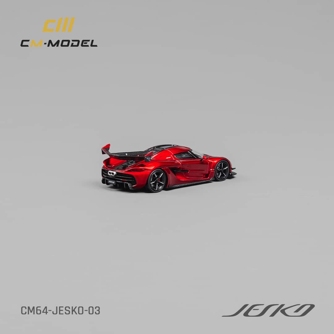 CM Model 1/64 Jesko Attack Cherry Red