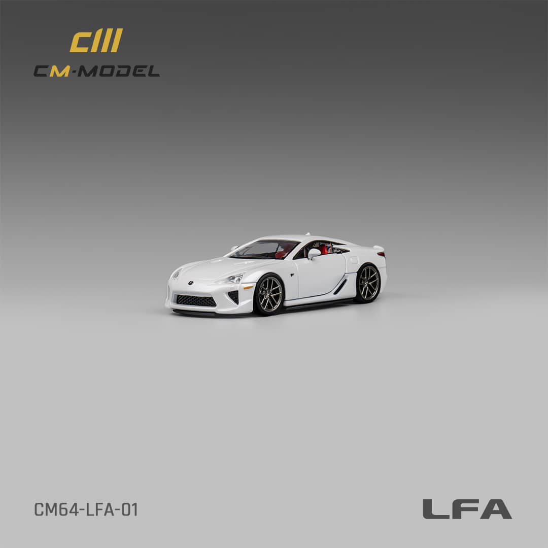 CM Model 1/64 Lexus LFA Pearl White