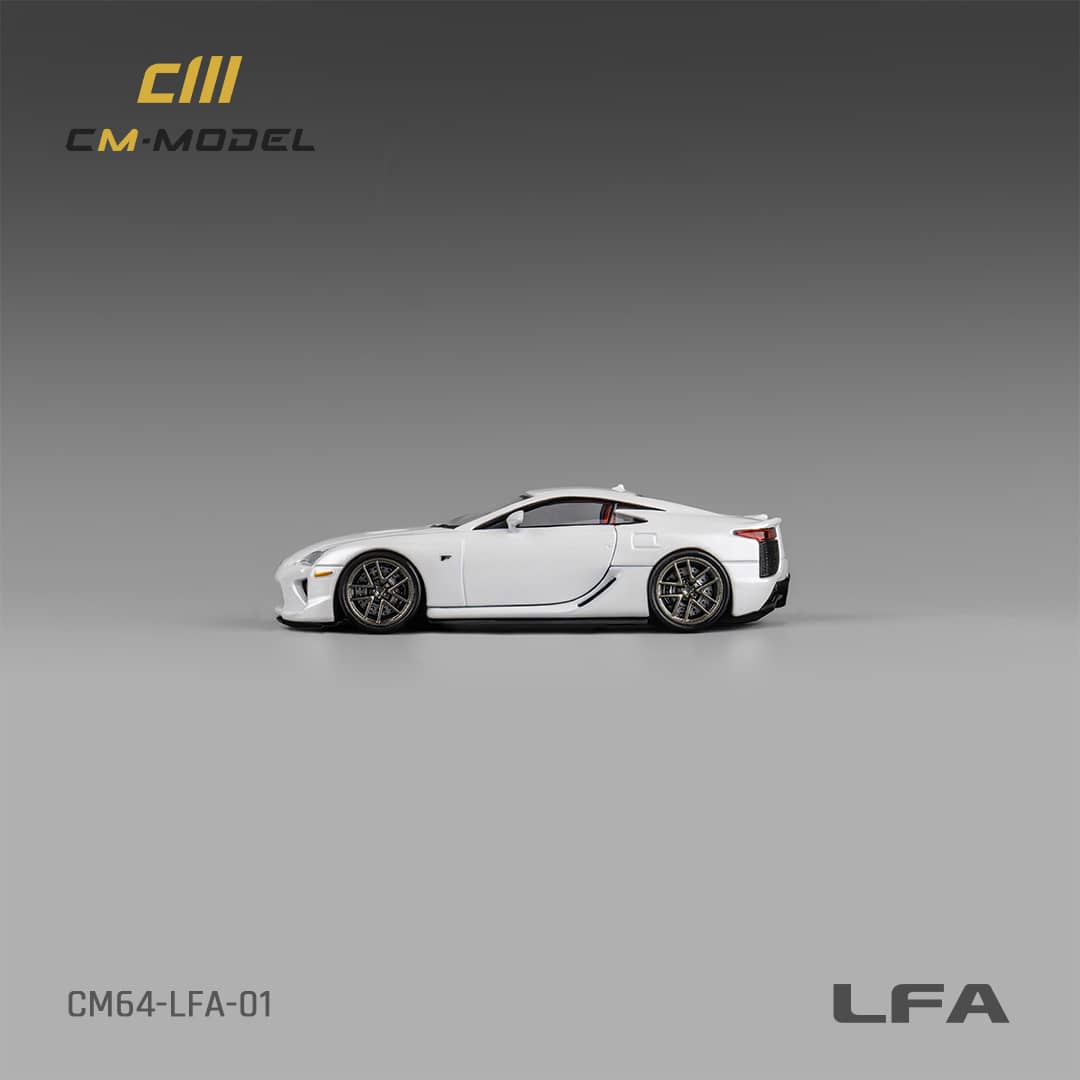 CM Model 1/64 Lexus LFA Pearl White