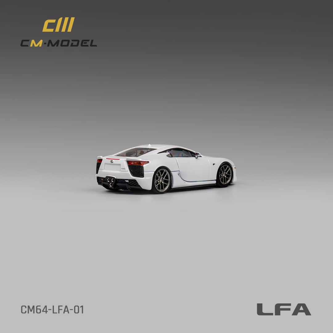 CM Model 1/64 Lexus LFA Pearl White