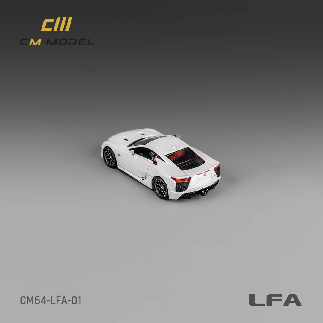 CM Model 1/64 Lexus LFA Pearl White
