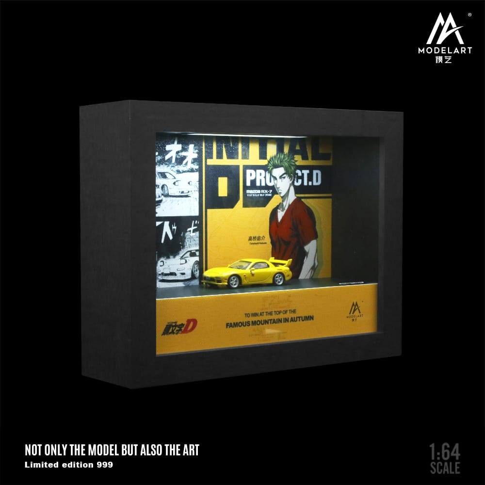 MoreArt 1/64 Diorama Picture Frame Initial D Theme with Light