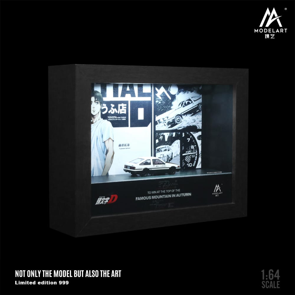 MoreArt 1/64 Diorama Picture Frame Initial D Theme with Light