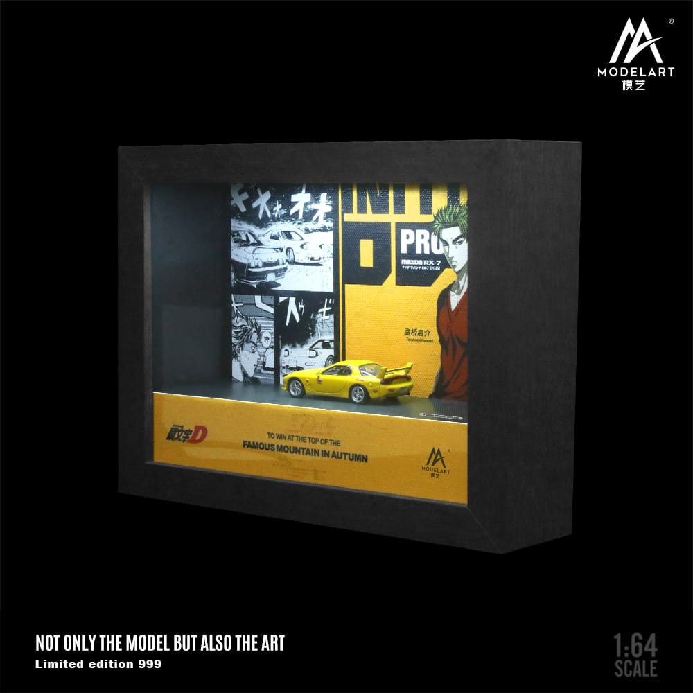 MoreArt 1/64 Diorama Picture Frame Initial D Theme with Light