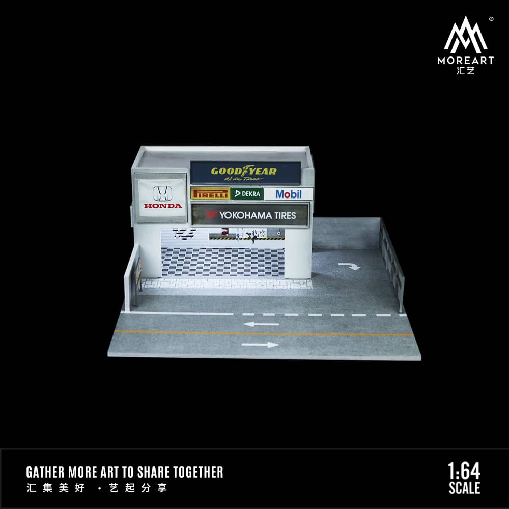 MoreArt 1/64 Tuning Garage Diorama Size: 30 x 30 x 14cm
